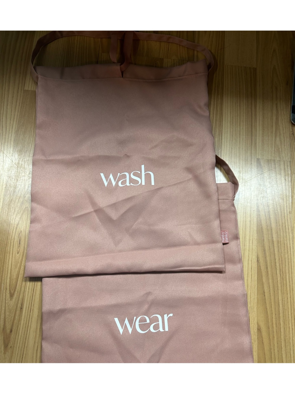 Handy Pantry Pink 'Wash' Travel Laundry Bag Set